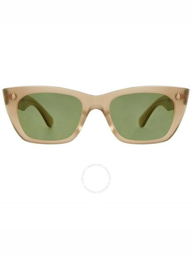 Garrett Leight WEBSTER SUN Green Cat Eye Sunglasses 2138 CHANT/GRN 49 - GARRETT LEIGHT - BALAAN 1