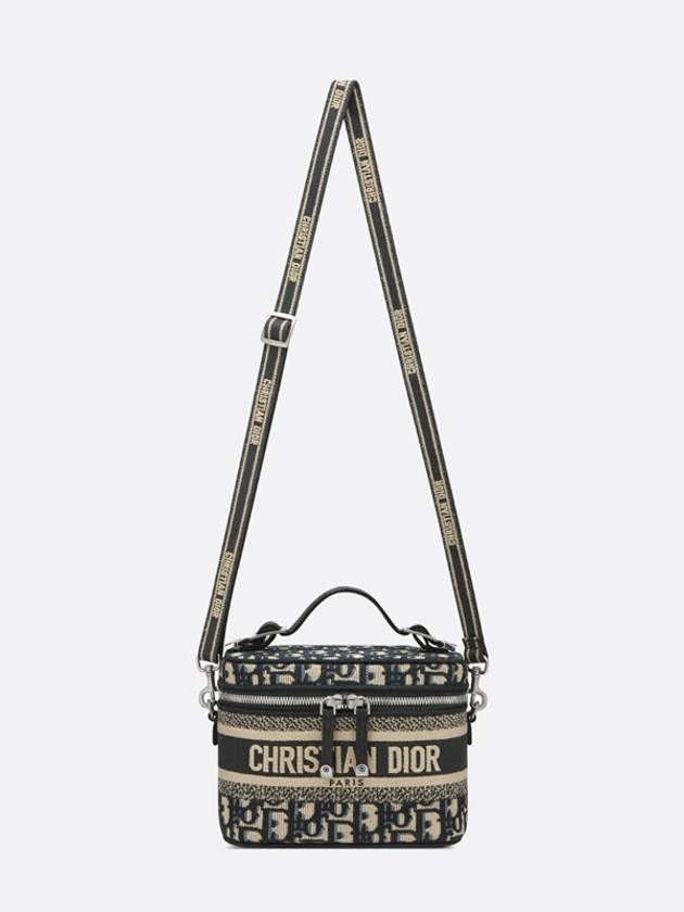 Oblique Travel Vanity Small Cross Bag Blue - DIOR - BALAAN 9