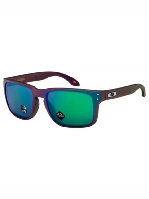 Holbrook Troy Lee Designs Series Matte Purple Green Shift Frame Prizm Jade Lenses OO9102 T455 - OAKLEY - BALAAN 2