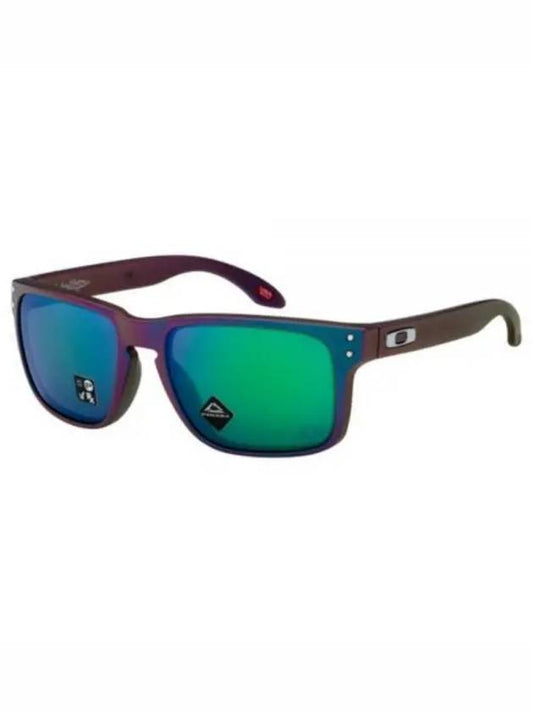 Holbrook Troy Lee Designs Series Matte Purple Green Shift Frame Prizm Jade Lenses OO9102 T455 - OAKLEY - BALAAN 2