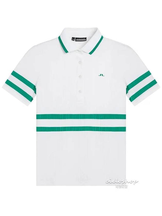 Moira Golf Polo Short Sleeve T-Shirt White GWJT07578 - J.LINDEBERG - BALAAN 1