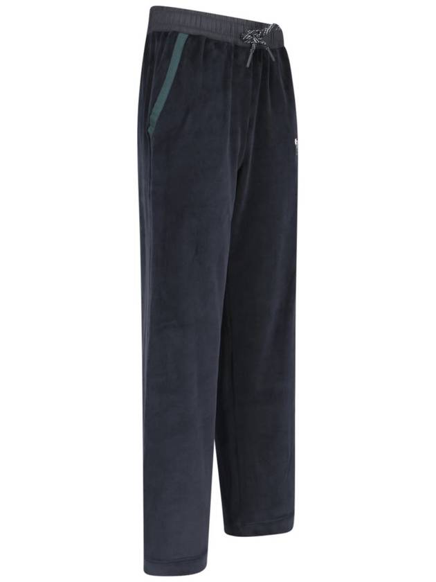 Velvet Drawstring Track Pants Black - MONCLER - BALAAN 3