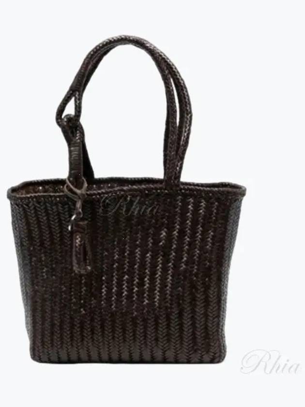 Medium Chevron Leather Tote Bag Brown - LEMAIRE - BALAAN 2