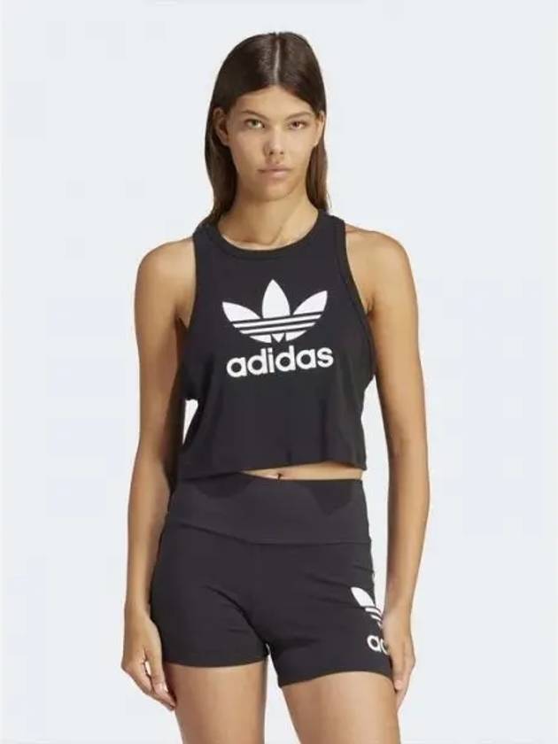 Trefoil Print Sleeveless Black - ADIDAS - BALAAN 2