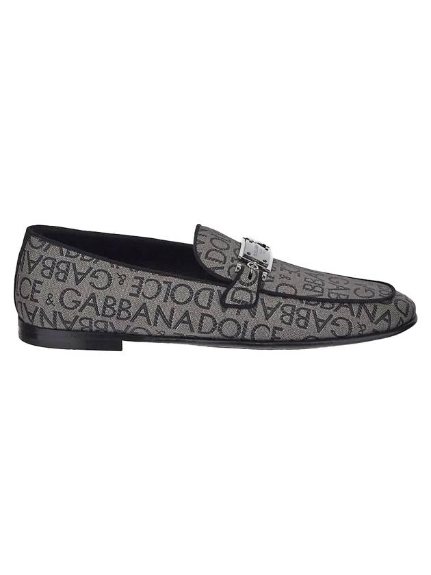 logo print loafers gray - DOLCE&GABBANA - BALAAN 1