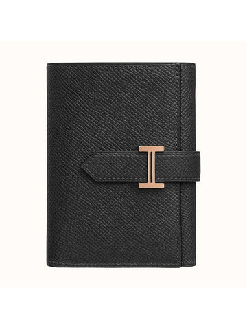 Bearn Combine Half Wallet Black - HERMES - BALAAN 1