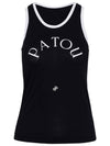 Logo Print Sleeveless Black - PATOU - BALAAN 2