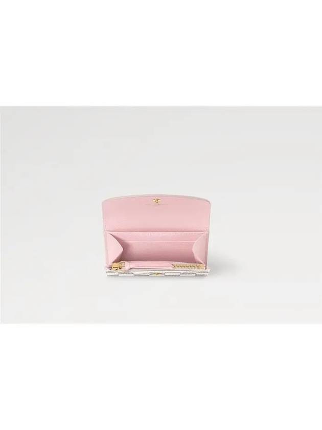 Rosalie Damier Azur Coin Purse Rose Ballerine - LOUIS VUITTON - BALAAN 6