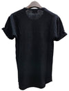 Koldi Linen Short Sleeve T-Shirt Black - ISABEL MARANT ETOILE - BALAAN 4