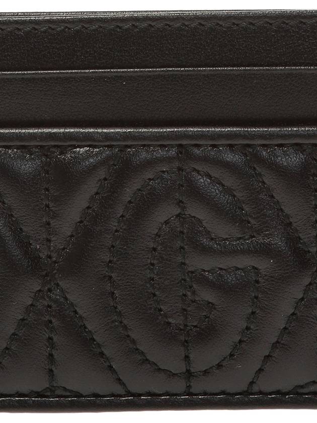 Men's GG Monogram Quilted Card Wallet Black - GUCCI - BALAAN 5