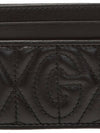 Men's GG Monogram Quilted Card Wallet Black - GUCCI - BALAAN 5