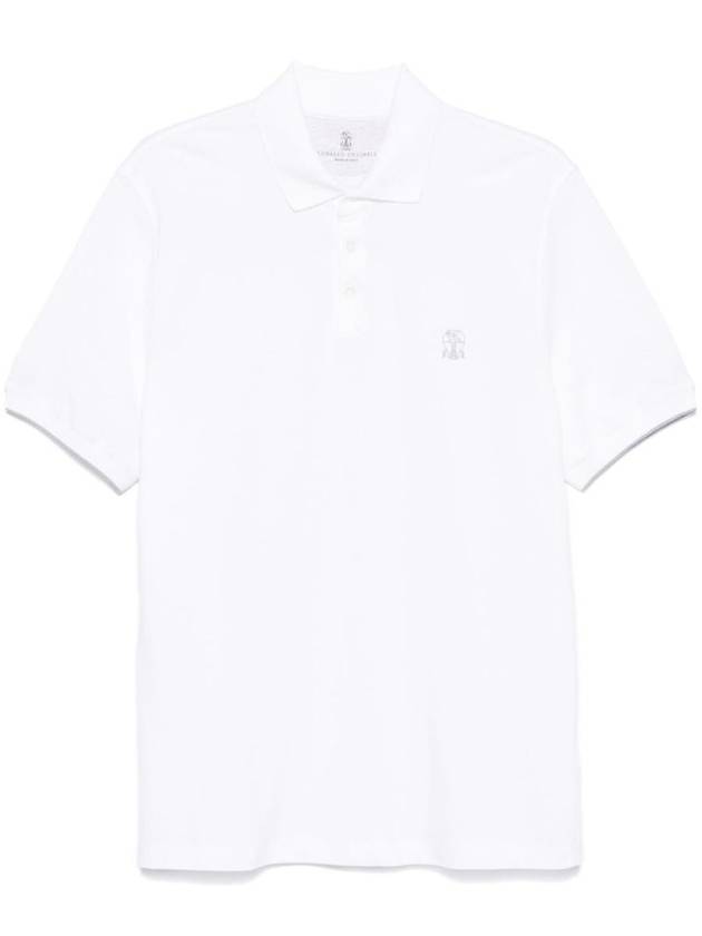 Logo Print PK Shirt White - BRUNELLO CUCINELLI - BALAAN 2