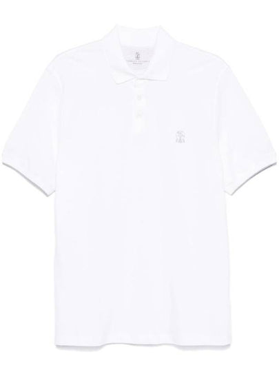 Logo Print PK Shirt White - BRUNELLO CUCINELLI - BALAAN 2