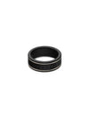 Icon Thin Band 18K Ring White Black - GUCCI - BALAAN 3