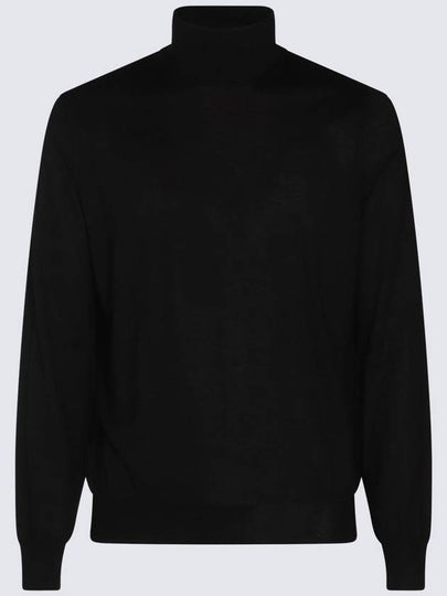 Cashmere Silk Mock Neck Knit Top Black - BRUNELLO CUCINELLI - BALAAN 2