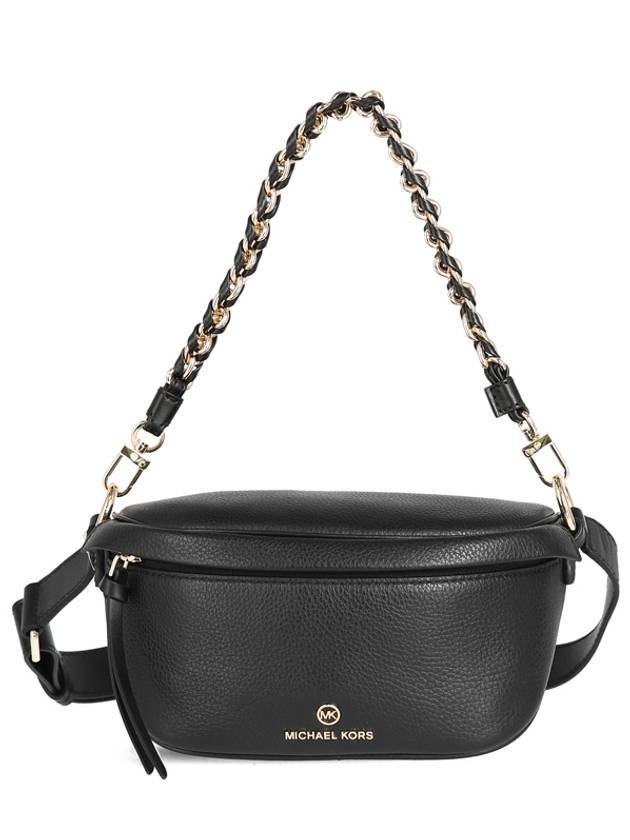 Slater Extra-Small Pebbled Leather Sling Pack Black - MICHAEL KORS - BALAAN 1