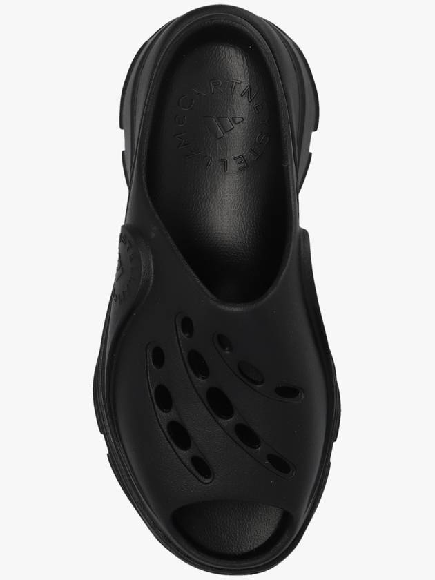 Embossed Logo Clog Black - ADIDAS - BALAAN 7