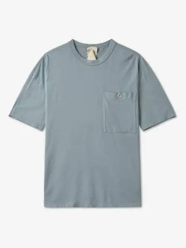 Chest pocket short sleeve t shirt gray 23CTCUH02089923 - TEN C - BALAAN 1