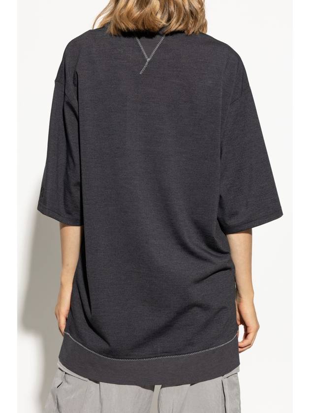 Y-3 Crew Neck T-Shirt, Unisex, Grey - Y-3 - BALAAN 4