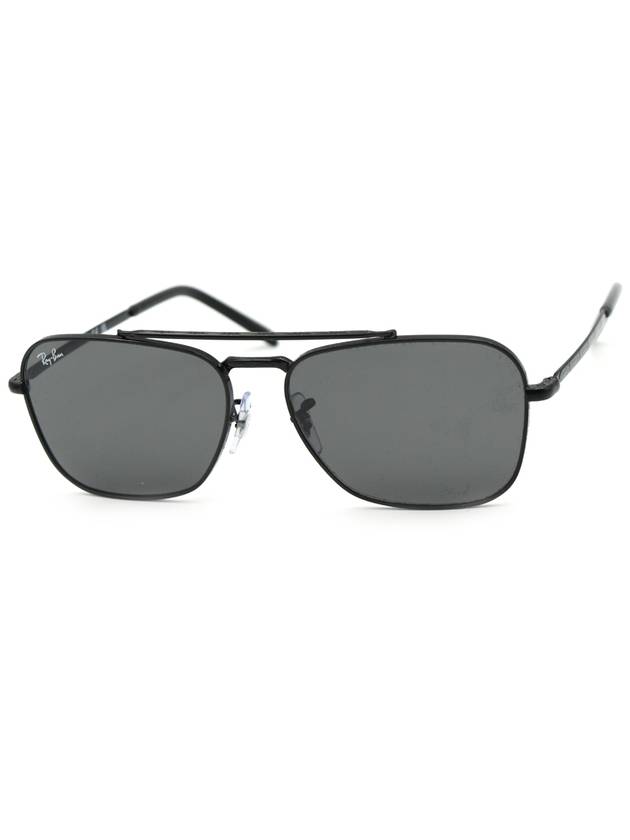 Eyewear New Caravan Square Metal Sunglasses Dark Grey - RAY-BAN - BALAAN 2