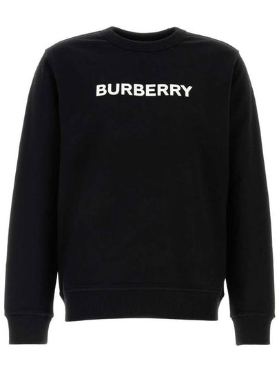 Logo Print Sweatshirt Black - BURBERRY - BALAAN 2