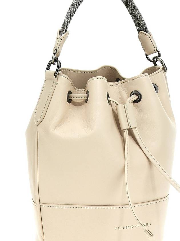 Beige Monile bucket bag MBHED2580C8905 - BRUNELLO CUCINELLI - BALAAN 4