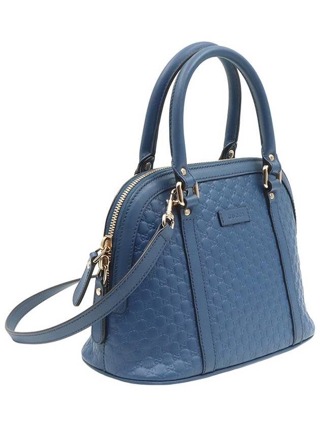 Blue Micro Seama Mini Dome 2WAY 449654 - GUCCI - BALAAN 4