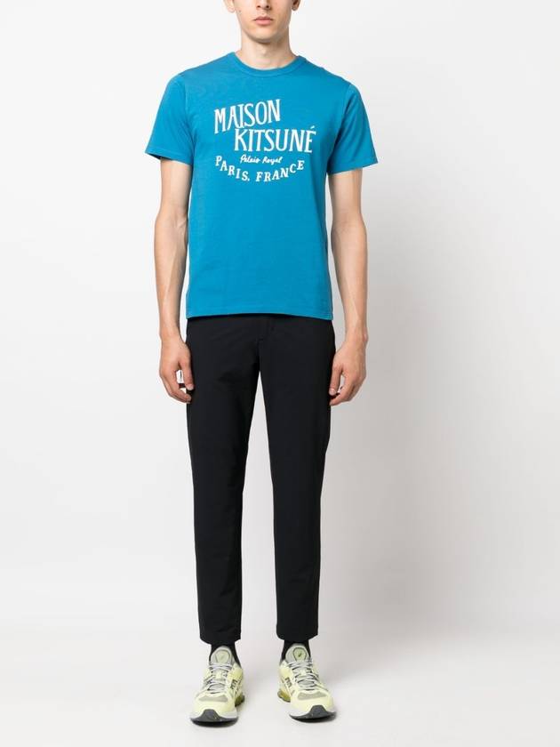 Paris Royal Classic Short Sleeve T-Shirt Sapphire - MAISON KITSUNE - BALAAN 3