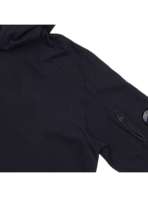 Men's Lens Wappen Fleece Hoodie Black - CP COMPANY - BALAAN 5