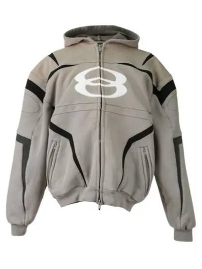 Unity Sports Icon Zip Up Hoodie Grey - BALENCIAGA - BALAAN 2