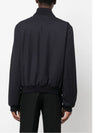 Triangle Logo Wool Bomber Jacket Black - PRADA - BALAAN 4