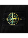 Organic Cotton Corduroy Zip-Up Jacket Black - STONE ISLAND - BALAAN 5