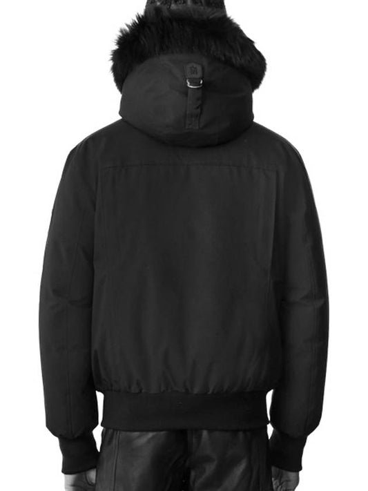 Men's DIXONBX DixonBX Hooded Padded Jumper Black Black Fur - MACKAGE - BALAAN 2