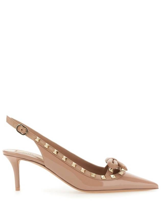 Rockstud bow slingback heel pink - VALENTINO - BALAAN 3