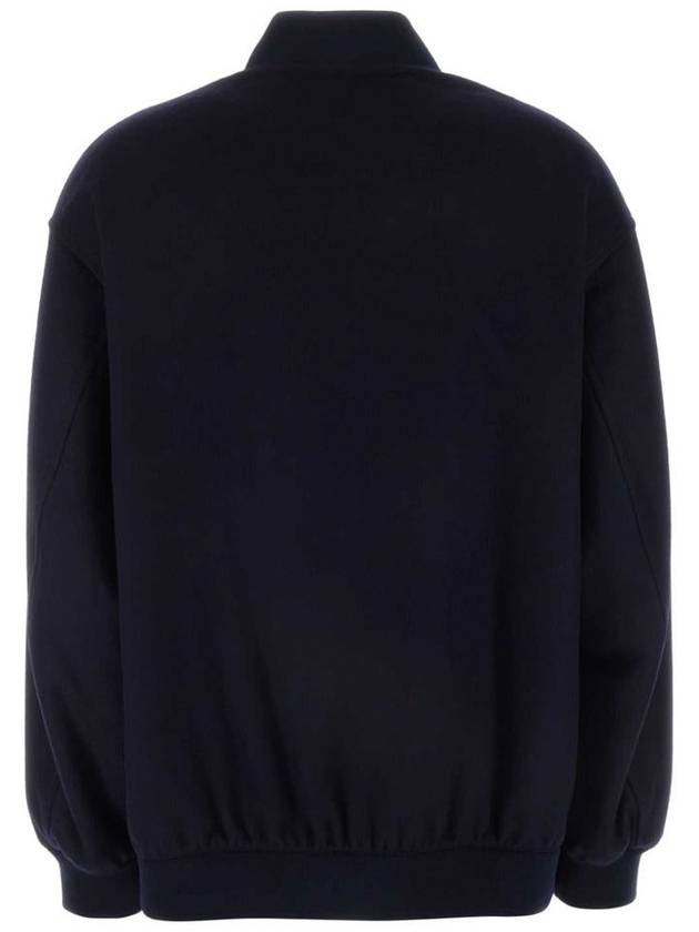 Women's Virgin Wool Cashmere Bomber Jacket Blue - MIU MIU - BALAAN 3