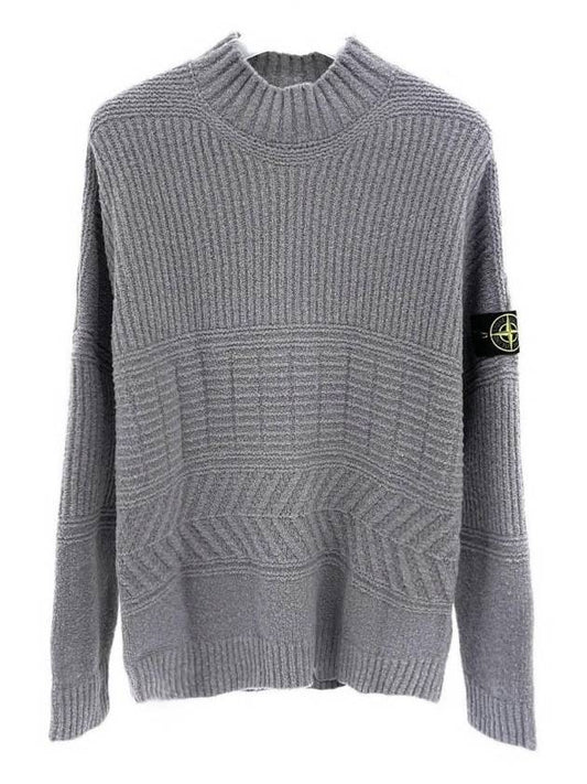 Limited Quantity Discount Wapen Logo High Neck Knit Sweater 73155043B V0060 - STONE ISLAND - BALAAN 1