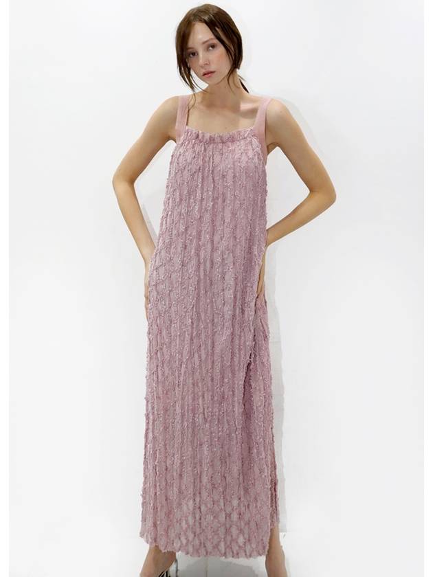 Pleats Pearl Dress Pink - DAMAGE MNEMONIC - BALAAN 1