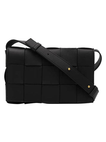 Intrecciato Cassette Cross Bag Black - BOTTEGA VENETA - BALAAN 1