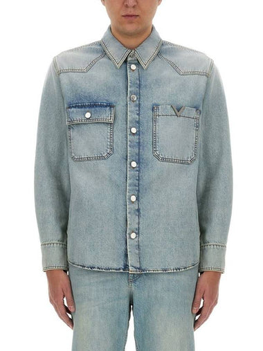 Valentino Garavani Denim Shirt - VALENTINO - BALAAN 1