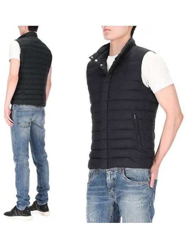 Press Studded Padded Vest Navy - HERNO - BALAAN 2