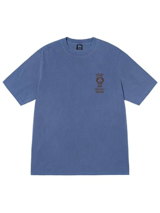 x Our Legacy Work Shop Surf Skull Pigment Dyed TShirt Indigo 3903784 - STUSSY - BALAAN 2