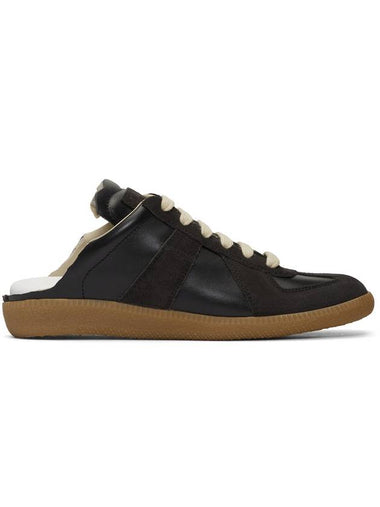 Women's Replica Cut Out Low Top Sneakers Mule Black - MAISON MARGIELA - BALAAN 1