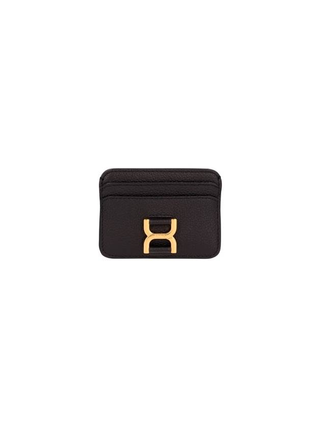 Marcie Leather Card Wallet Black - CHLOE - BALAAN 2