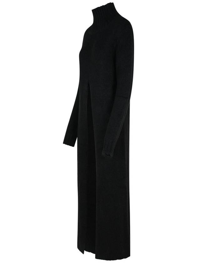 Jil Sander Black Alpaca Blend Dress - JIL SANDER - BALAAN 2