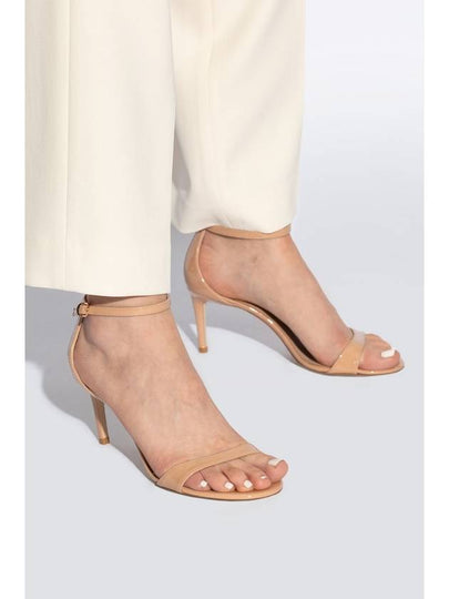 Stuart Weitzman Heeled Sandals Nudist II, Women's, Beige - STUART WEITZMAN - BALAAN 2