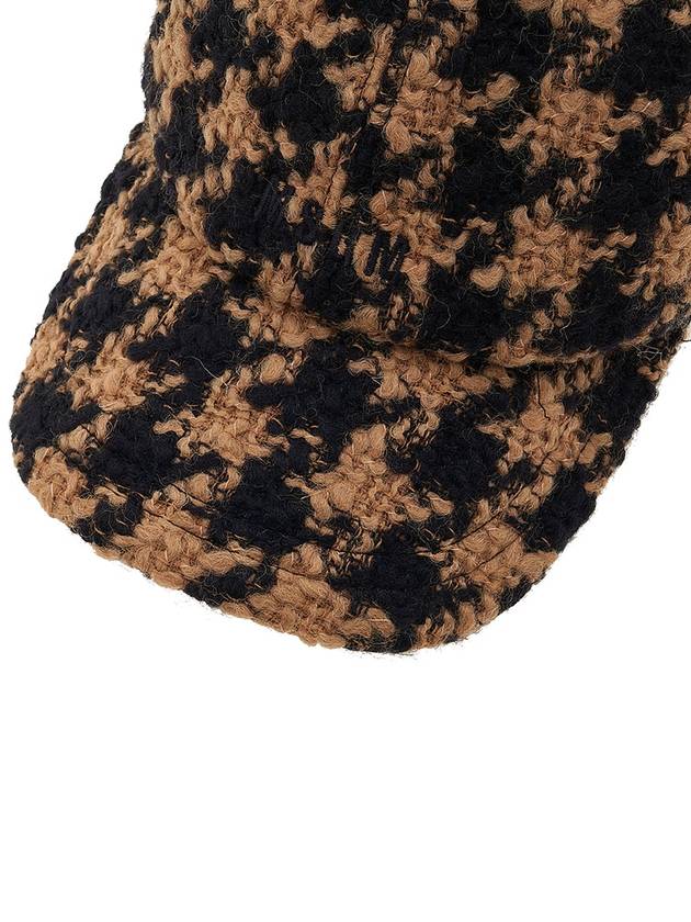 Houndstooth wool baseball cap 3341MDL03 227607 23 - MSGM - BALAAN.