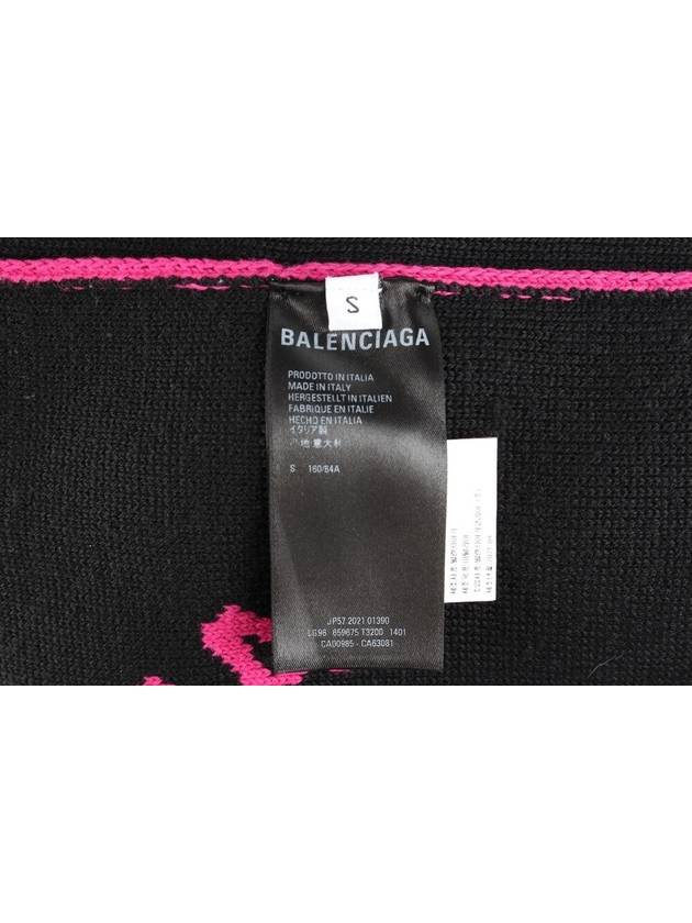 Women s Multi Logo Wool Over Cardigan - BALENCIAGA - BALAAN 8