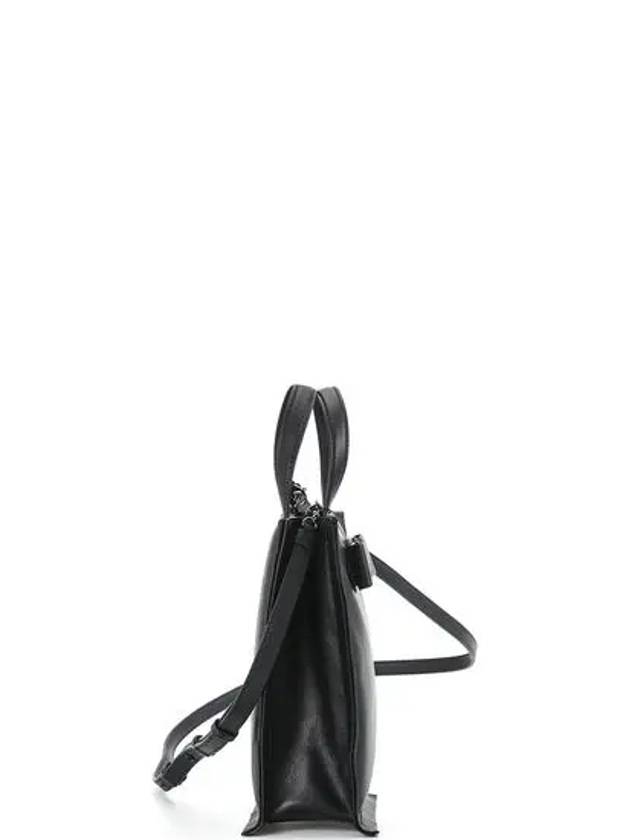 Viva Bow Mini Tote Bag Black - SALVATORE FERRAGAMO - BALAAN 3