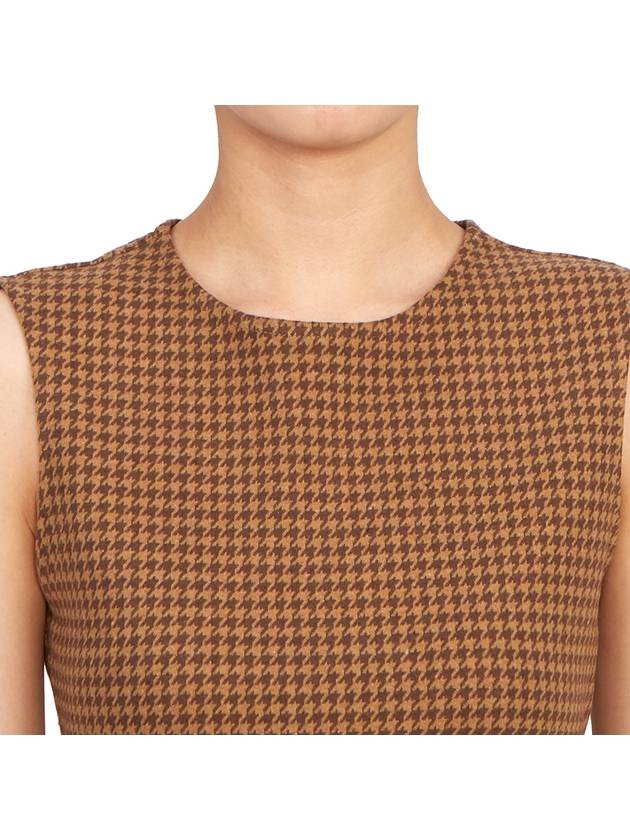 Nocera Sleeveless Long Dress Brown - MAX MARA - BALAAN 8