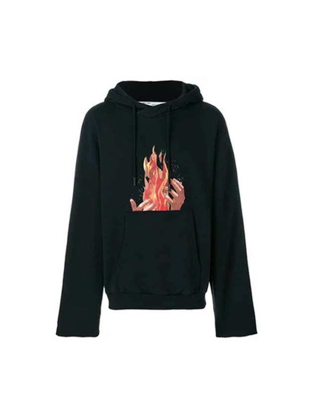 Diag Fire Hoodie Black - OFF WHITE - BALAAN 1